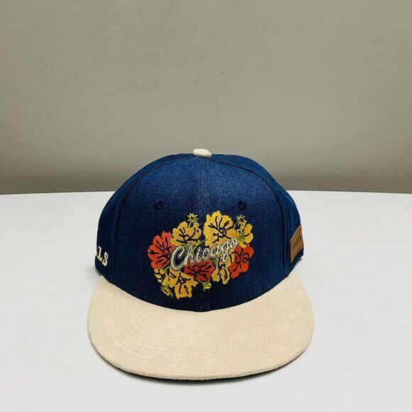 Chicago Bulls Artist Hat Series CHI NWOSU Strapback Floral Denim Cap SGA 1/20/24 - Picture 10 of 10